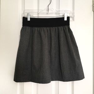 Thick Gray Skirt with Stretchy Waist Band